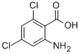 结构式 CAS# 20776-63-0, 2-氨基-4,6-二氯苯甲酸