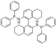 结构式 CAS# 208248-67-3, N-二苯基膦基-5-[6-(二苯基膦基氨基)四氢萘-5-基]四氢萘-6-胺