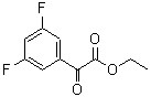 structure of CAS# 208259-57-8, Ethyl (3,5-Difluorophenyl)(Oxo)Acetate;ethyl 2-(3, 5-difluorophenyl)-2-oxoacetate;Ethyl 3,5-difluoro benzoylformate;Ethyl 3,5-difluorobenzoylformate