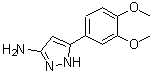 结构式 CAS# 208519-08-8, 5-(3,4-二甲氧基苯基)-1H-吡唑-3-胺