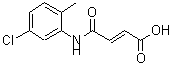 structure of CAS# 208663-08-5, (2E)-4-[(5-Chloro-2-Methylphenyl)Amino]-4-Oxo-2-Butenoic Acid;4-(5-chloro-2-methylanilino)-4-oxobut-2-enoic acid;4-(5-CHLORO-2-METHYLANILINO)-4-OXOBUT-2-ENOICACID;4-[(5-chloro-2-methylphenyl)amino]-4-oxo-2-butenoic acid