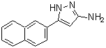 结构式 CAS# 209224-90-8, 5-(2-萘基)-1H-吡唑-3-胺