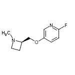 CAS#: 209327-74-2， 2-Fluoro-5-{[(2R)-1-Methyl-2-Azetidinyl]Methoxy}Pyridine