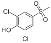 结构式 CAS# 20951-05-7, 2,6-二氯-4-(甲基磺酰基)苯酚