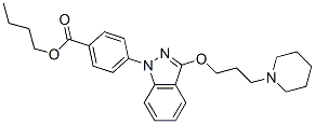 CAS#: 20954-16-9， 4-[3-(3-Piperidinopropoxy)-1H-Indazol-1-Yl]Benzoic Acid Butyl Ester