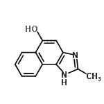 CAS 登录号：20976-29-8， 2-甲基-1H-萘并[1,2-d]咪唑-5-醇