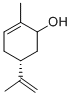 CAS 登录号：2102-59-2， (1R,5R)-2-甲基-5-(1-甲基乙烯基)-2-环己烯-1-醇