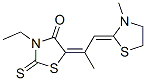 CAS#: 21025-18-3， 3-Ethyl-5-[1-Methyl-2-(3-Methylthiazolidin-2-Ylidene)Ethylidene]Rhodanine