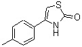 structure of CAS# 2103-90-4, 4-(4-Methylphenyl)-1,3-Thiazol-2(3H)-One;2(3H)-thiazolone, 4-(4-methylphenyl);4-(4-methylphenyl)-1,3-thiazol-2(3H)-one;4-(4-methylphenyl)-1,3-thiazolin-2-one