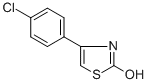 结构式 CAS# 2103-98-2, 4-(4-氯苯基)-2(3H)-噻唑酮