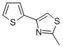 structure of CAS# 21036-67-9, 2-Methyl-4-(2-Thienyl)-Thiazole;2-Methyl-4-(2-Thienyl)Thiazole;Idi1_007584;Aw 00012