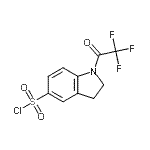 结构式 CAS# 210691-38-6, 1-(三氟乙酰基)-5-吲哚啉磺酰基氯化物