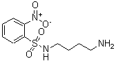 结构式 CAS# 211512-13-9, N-(4-氨基丁基)-2-硝基苯磺酰胺