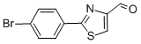 structure of CAS# 21166-30-3, 2-(4-Bromophenyl)-4-Thiazolecarboxaldehyde;2-(4-BROMO-PHENYL)-THIAZOLE-4-CARBALDEHYDE