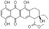 CAS#: 21179-18-0， (1R,2R)-2-Ethyl-2,5,7,10-tetrahydroxy-6,11-dioxo-3,4-dihydro-1H-tetracene-1-carboxylic acid methyl ester