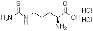 structure of CAS# 212051-53-1, L-Thiocitrulline Dihydrochloride;(2S)-2-Ammonio-5-(Carbamothioylamino)Pentanoate;(2S)-2-Ammonio-5-(Thiocarbamoylamino)Valerate;Zinc01540711