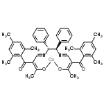 structure of CAS# 212250-92-5, [(2E,2'E)-2,2'-{[(1R,2R)-1,2-Diphenyl-1,2-Ethanediyl]Bis[Nitrilo(E)Methylylidene]}Bis[3-(Hydroxy-kappao)-1-Mesityl-2-Buten-1-Onato](2-)]Cobalt;(1R,2R)-N<wbr>,N'-Bis[3<wbr>-oxo-2-(2<wbr>,4,6-trim<wbr>ethylbenz<wbr>oyl)butyl<wbr>idene]-1,<wbr>2-dipheny<wbr>lethylene<wbr>diaminato<wbr> Cobalt(I<wbr>I)