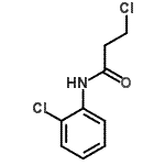 structure of CAS# 21261-72-3, 3-Chloro-N-(2-Chlorophenyl)Propanamide;MFCD02973949;propanamide, 3-chloro-N-(2-chlorophenyl)