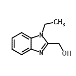structure of CAS# 21269-78-3, (1-Ethyl-1H-Benzimidazol-2-Yl)Methanol;(1-ethyl-1H-1,3-benzodiazol-2-yl)methanol;(1-ethyl-1H-benzo[d]imidazol-2-yl)methanol;(1-Ethyl-1H-benzoimidazol-2-yl)-methanol
