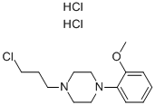 结构式 CAS# 21279-77-6, 1-(3-氯丙基)-4-(2-甲氧基苯基)-哌嗪