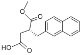 structure of CAS# 213270-42-9, (R)-2-(2-Naphthylmethyl)Succinic Acid 1-Methyl Ester;(3R)-4-Methoxy-3-(2-Naphthylmethyl)-4-Oxo-Butanoate;(3R)-4-Methoxy-3-(2-Naphthylmethyl)-4-Oxobutanoate;(3R)-4-Keto-4-Methoxy-3-(2-Naphthylmethyl)Butyrate