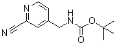structure of CAS# 214472-06-7, 2-Methyl-2-Propanyl [(2-Cyano-4-Pyridinyl)Methyl]Carbamate;4-(Boc-aminomethyl)-2-cyanopyridine;4-[(tert-Butoxycarbonylamino)methyl]-2-cyanopyridine;MFCD02093453