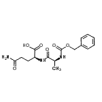 结构式 CAS# 21467-17-4, N-[(苄氧基)羰基]-L-丙氨酰-L-谷氨酰胺