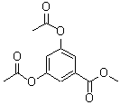 结构式 CAS# 2150-36-9, 3,5-二乙酰氧基苯甲酸甲酯