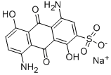 structure of CAS# 2150-60-9, Acid Blue 43;Sodium 4,8-Diamino-1,5-Dihydroxy-9,10-Dioxo-Anthracene-2-Sulfonate;Sodium 4,8-Diamino-1,5-Dihydroxy-9,10-Dioxo-2-Anthracenesulfonate;Sodium 4,8-Diamino-1,5-Dihydroxy-9,10-Diketo-Anthracene-2-Sulfonate