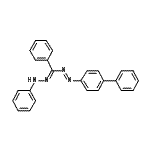 结构式 CAS# 21520-85-4, (E)-1-(4-联苯基)-2-[(E)-苯基(苯基亚肼基)甲基]二氮烯