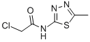 structure of CAS# 21521-87-9, 2-Chloro-N-(5-Methyl-1,3,4-Thiadiazol-2-Yl)Acetamide;2-Chloro-N-(5-Methyl-1,3,4-Thiadiazol-2-Yl)Ethanamide;Acetamide, 2-Chloro-N-(5-Methyl-1,3,4-Thiadiazol-2-Yl)-;Nsc137229