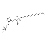 CAS#: 21528-48-3， Potassium 3-{2-[3-Cyano-3-(Dodecylsulfonyl)-2-Propen-1-Ylidene]-1,3-Thiazolidin-3-Yl}-1-Propanesulfonate