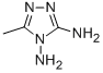 structure of CAS# 21532-07-0, 5-Methyl-1,2,4-Triazole-3,4-Diamine;(3-Amino-5-Methyl-1,2,4-Triazol-4-Yl)Amine;Zinc02511426;3-Methyl-4,5-Diamino-1,2,4(4H)-Triazole