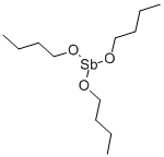structure of CAS# 2155-74-0, 1-Butanol Antimony Salt (3:1);1-Butanol, Antimony(3+) Salt;Antimony Tributanolate