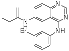structure of CAS# 216163-53-0, N<Sup>4</Sup>-(3-Bromophenyl)-N<Sup>6</Sup>-(1-Buten-2-Yl)-4,6-Quinazolinediamine;4,6-Quinazolinediamine, N<sup>4</sup>-(3-bromophenyl)-N<sup>6</sup>-(1-methylenep<wbr>ropyl)-;N<sup>4</sup>-(3-Bromophenyl)-N<sup>6</sup>-(1-buten-2<wbr>-yl)-4,6-<wbr>quinazoli<wbr>nediamine;N<sup>4</sup>-(3-Bromophényl)-N<sup>6</sup>-(1-butén-2<wbr>-yl)-4,6-<wbr>quinazoli<wbr>nediamine