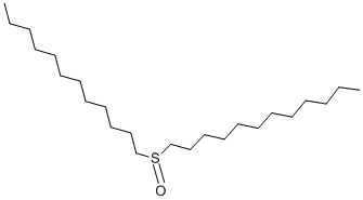 structure of CAS# 2168-96-9, 1-(Dodecylsulfinyl)-Dodecane;1-Laurylsulfinyldodecane;1,1'-Sulphinylbisdodecane