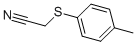 structure of CAS# 21681-88-9, 2-[(4-Methylphenyl)Thio]-Acetonitrile;2-[(4-METHYLPHENYL)THIO]ACETONITRILE;(4-METHYLPHENYLTHIO)ACETONITRILE;P-Tolylthioacetonitrile