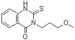 structure of CAS# 216880-47-6, 3-(3-Methoxypropyl)-2-Sulfanylidene-1H-Quinazolin-4-One;3-(3-Methoxypropyl)-2-Thioxo-1H-Quinazolin-4-One;2-Mercapto-3-(3-Methoxy-Propyl)-3H-Quinazolin-4-One;Bas 04445503
