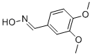 structure of CAS# 2169-98-4, 3,4-Dimethoxybenzaldehyde oxime;N-[(3,4-Dimethoxyphenyl)Methylidene]Hydroxylamine;3,4-Dimethoxybenzaldehyde Oxime;3,4-Dimethoxybenzaldoxime