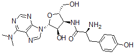 CAS 登录号：21708-87-2， O-去甲基嘌呤霉素
