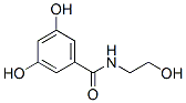 structure of CAS# 21734-43-0, 3,5-Dihydroxy-N-(2-Hydroxyethyl)Benzamide;Oprea1_517493;Zinc02504533;3,5-Resorcylic Acid Ethanolamide