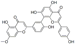 CAS#: 21763-71-3， 5,7-Dihydroxy-8-[2-Hydroxy-5-(5-Hydroxy-7-Methoxy-4-Oxo-4H-1-Benzopyran-2-Yl)Phenyl]-2-(4-Hydroxyphenyl)-4-Benzopyrone