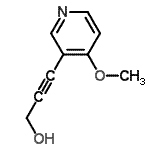 CAS#: 218593-96-5， 3-(4-Methoxy-3-Pyridinyl)-2-Propyn-1-Ol