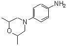 结构式 CAS# 218930-10-0, 4-(2,6-二甲基-4-吗啉基)苯胺