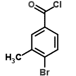 结构式 CAS# 21900-25-4, 4-溴-3-甲基苯甲酰氯