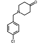 结构式 CAS# 21937-61-1, 1-(4-氯苄基)-4-哌啶酮