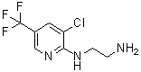 structure of CAS# 219478-19-0, N-[3-Chloro-5-(Trifluoromethyl)-2-Pyridinyl]-1,2-Ethanediamine;(2-aminoethyl)[3-chloro-5-(trifluoromethyl)(2-pyridyl)]amine;2-[(2-Aminoethyl)amino]-3-chloro-5-(trifluoromethyl)pyridine;6-[(2-Aminoethyl)amino]-5-chloro-α,α,α-trifluoro-3-picoline