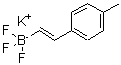 structure of CAS# 219718-86-2, Potassium Trifluoro[(E)-2-(4-Methylphenyl)Vinyl]Borate(1-);Potassium 4-methyl-¦Â-styryltrifluoroborate;POTASSIUM 4-METHYL-Î’-STYRYLTRIFLUOROBORATE