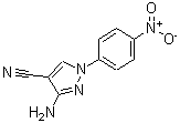 结构式 CAS# 219930-67-3, 3-氨基-1-(4-硝基苯基)-1H-吡唑-4-甲腈