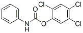 structure of CAS# 22001-41-8, Carbanilic Acid 2,4,5-Trichlorophenyl Ester;N-Phenylcarbamic Acid (2,4,5-Trichlorophenyl) Ester;Phenol, 2,4,5-Trichloro-, Phenylcarbamate;Phenol, 2,4,5-Trichloro-, Carbanilate